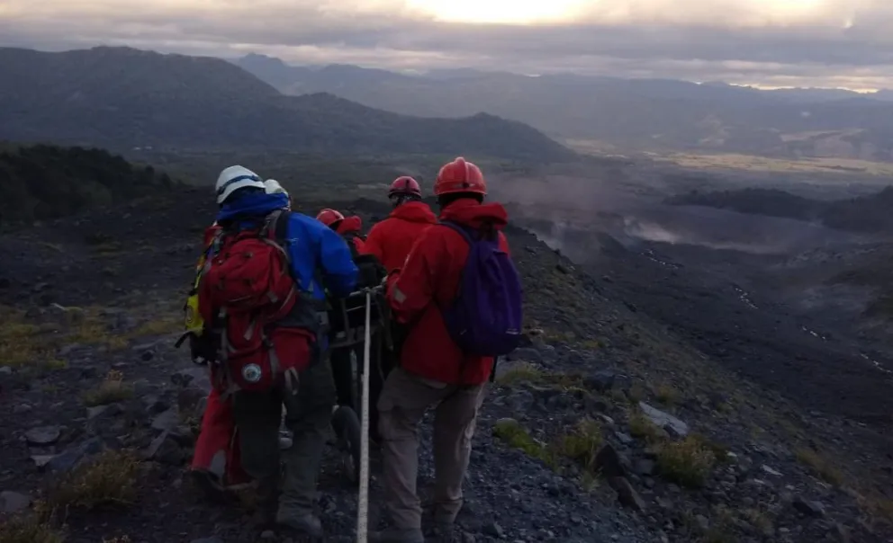 Rescataron a un barilochense en el Lanín