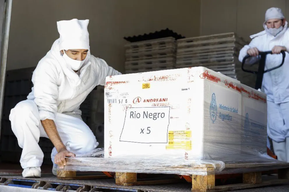 Llegaron más vacunas para el personal de Salud rionegrino