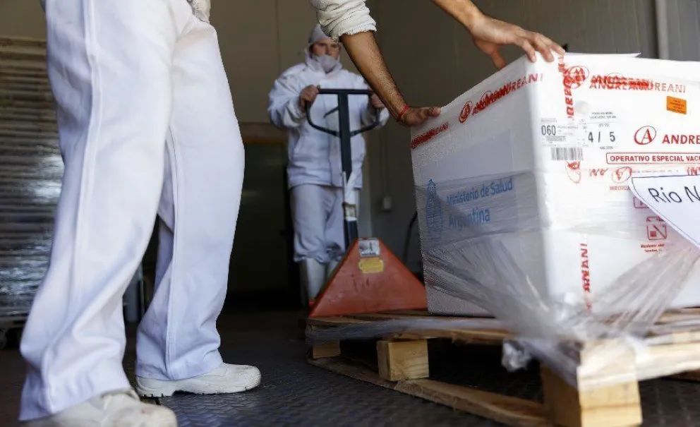 Covid-19: Llegaron otras 7.500 vacunas Sputnik-V a Río Negro