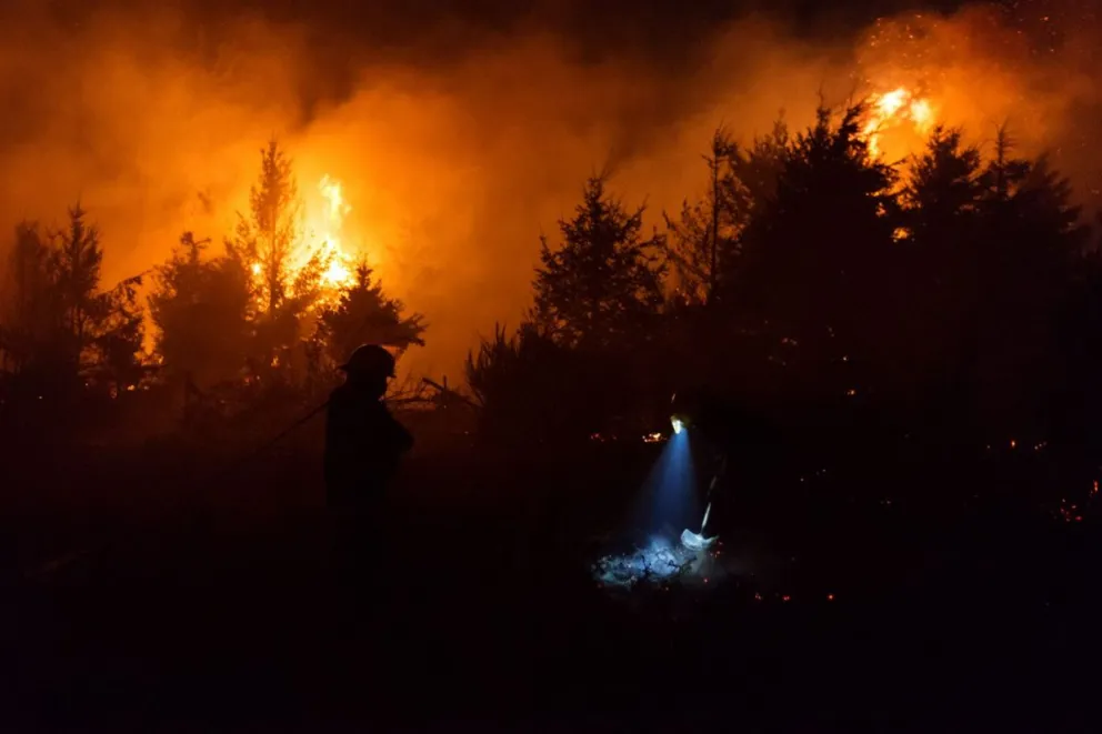 En fotos: Fuego y susto en barrio Bandurrias