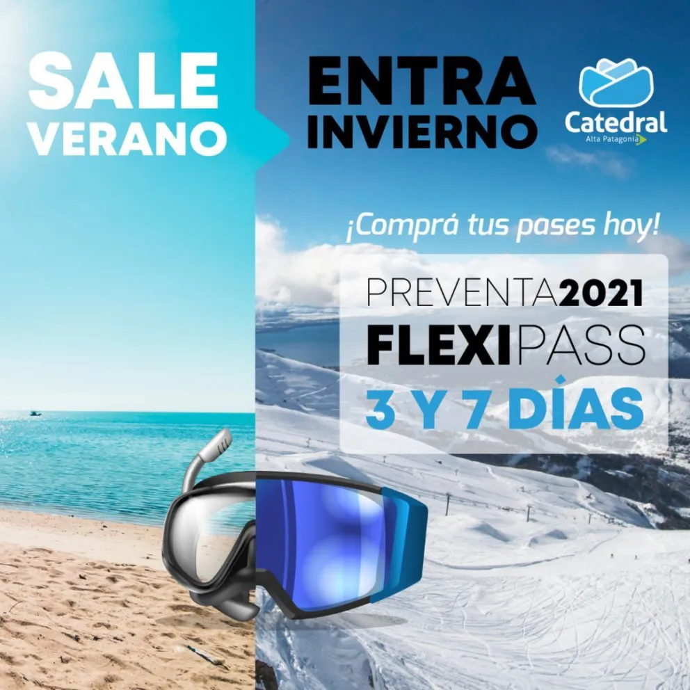 Catedral lanza una promoción imperdible para esquiar en invierno