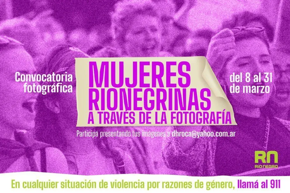 Convocatoria fotográfica: Mujeres rionegrinas a través de las imágenes