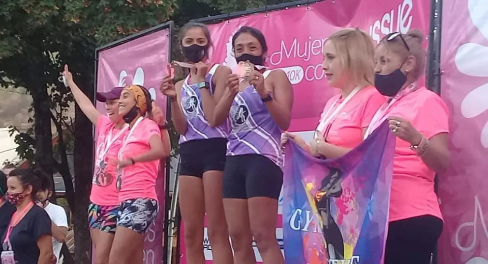 Juntas corrieron hacia la victoria