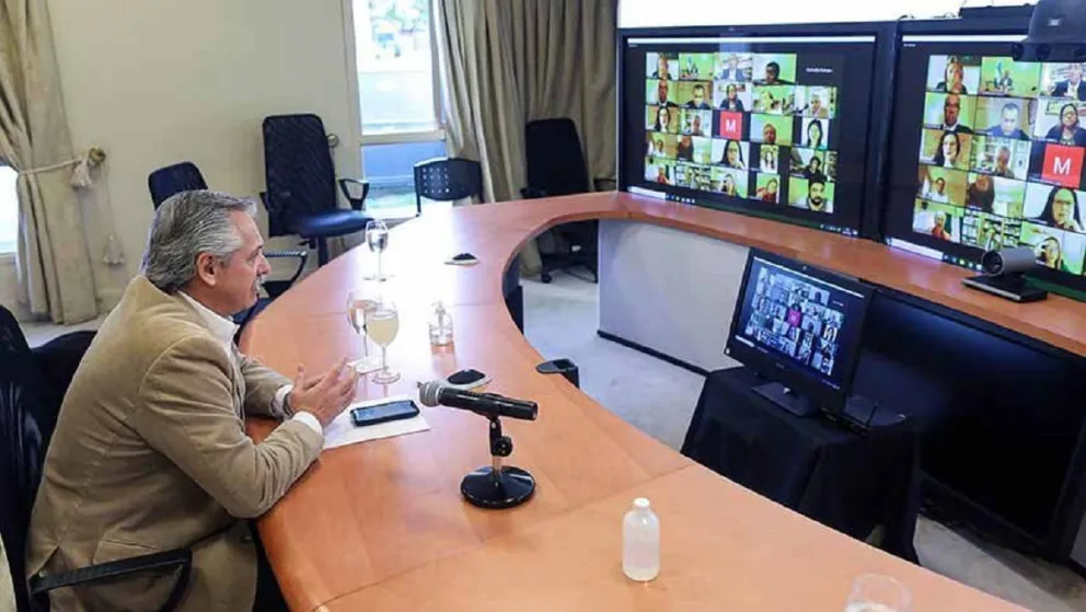 Alberto Fernández se reúne con los gobernadores y analizan la situación sanitaria