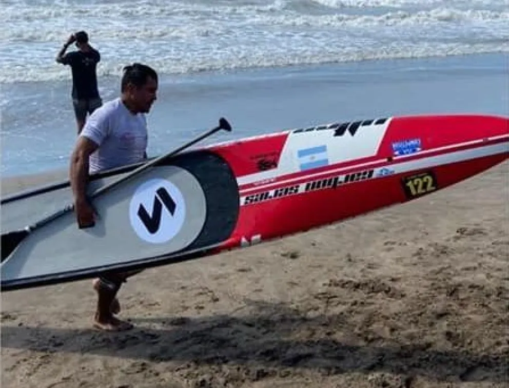 En una prueba compleja, Cristian completó el recorrido.