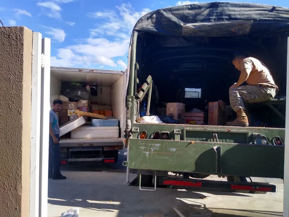 Los clubes rotarios de la zona se unieron para colaborar con las familias de la Comarca Andina