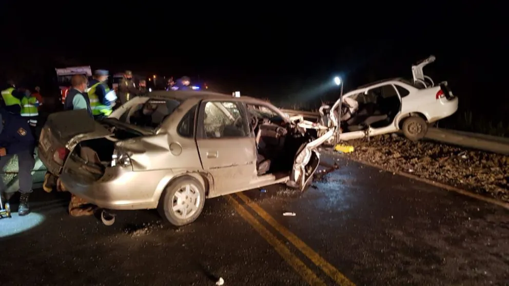 Falleció una de las jóvenes heridas en el choque frontal de ruta 40