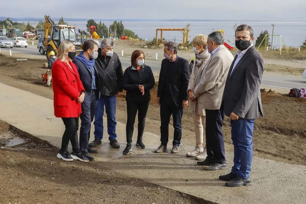Katopodis y Carreras supervisaron el avance de distintas obras de Bariloche