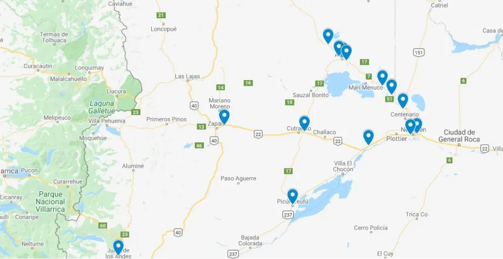 Mirá en el mapa cómo siguen los cortes de ruta en Neuquén