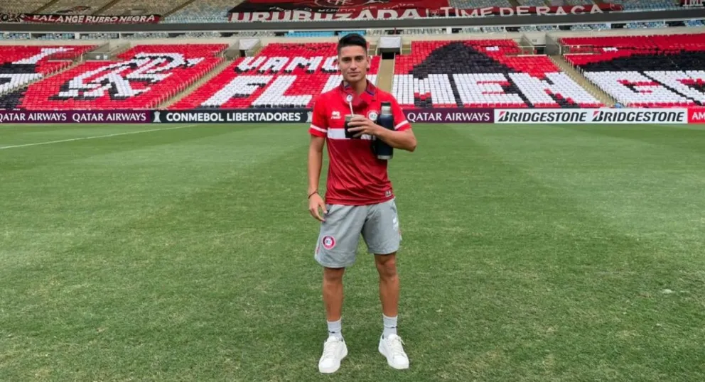 Iturra en el reconocimiento del Maracaná.