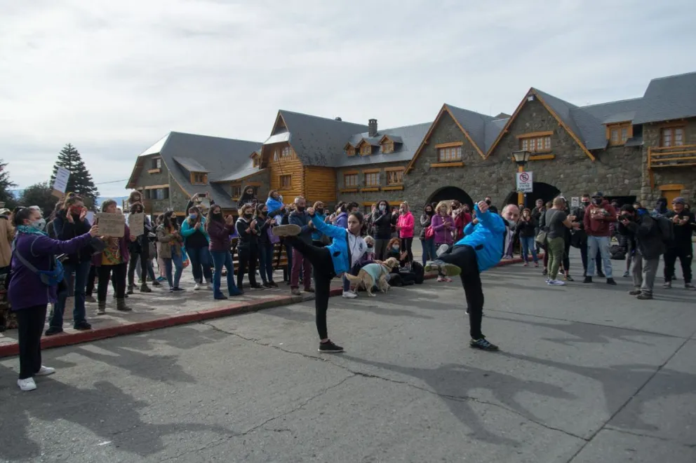 "La actividad física es salud", remarcaron en la manifestación.