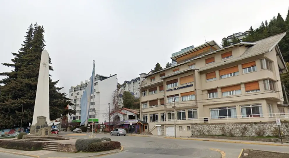 Corte y protesta en el centro de Bariloche