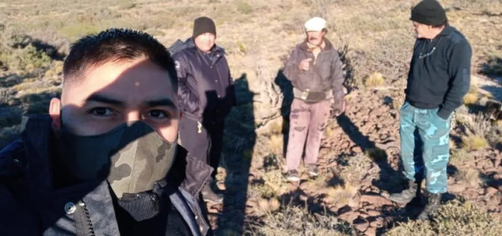 Efectivos policiales encontraron a un trabajador rural que se había extraviado