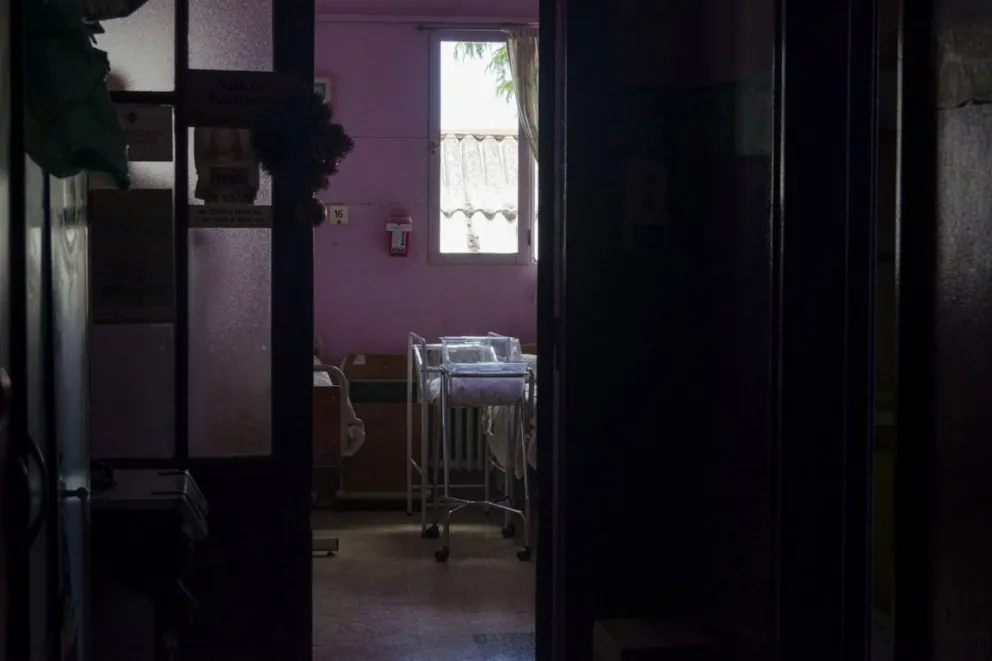 Mia, la primera bebé del 2026 en Bariloche. Foto: Marcelo Martínez 