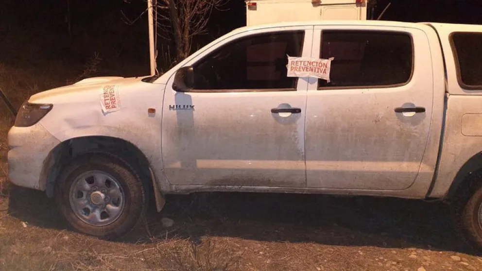 La camioneta en la que fue detenido el pasado 6 de septiembre.