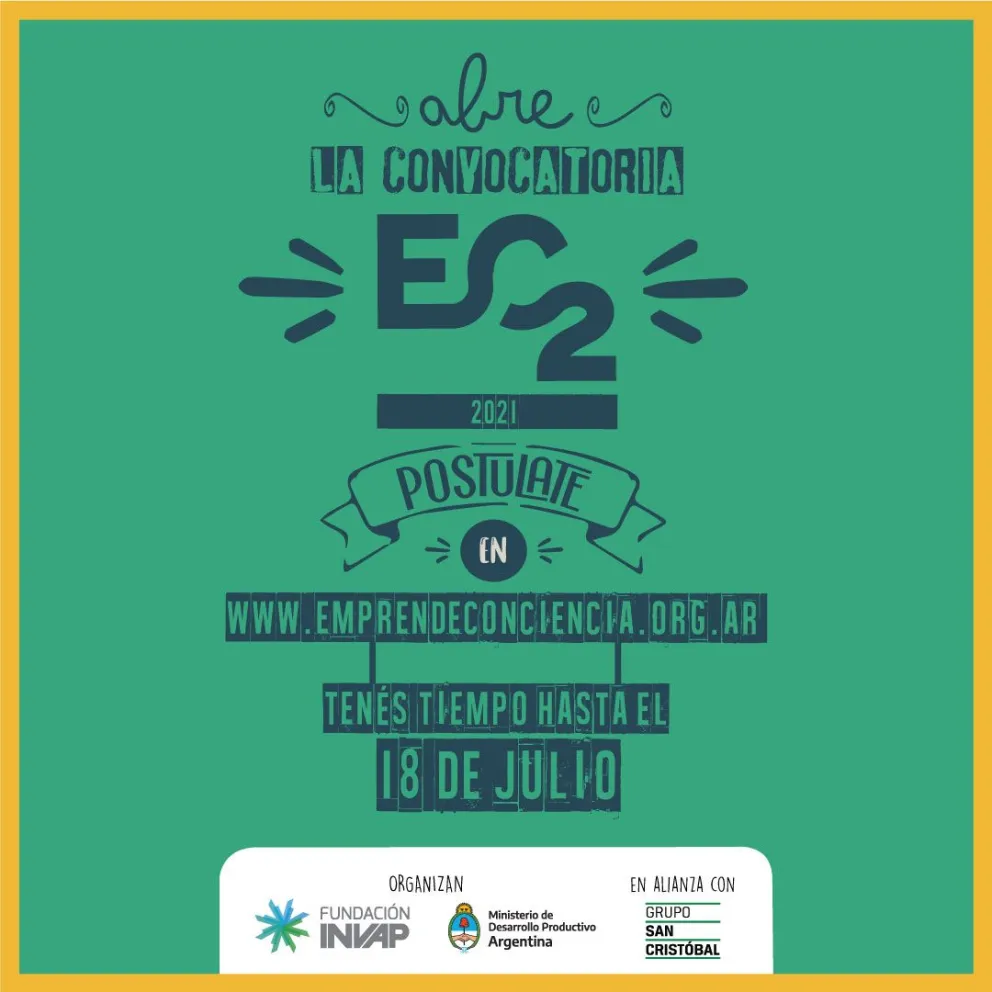 Nueva convocatoria para participar del programa Emprendé ConCiencia