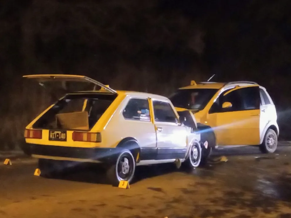 Fuerte choque frontal en la curva de playa Serena