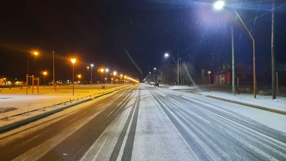 Nevó en el Valle y en la Región Sur