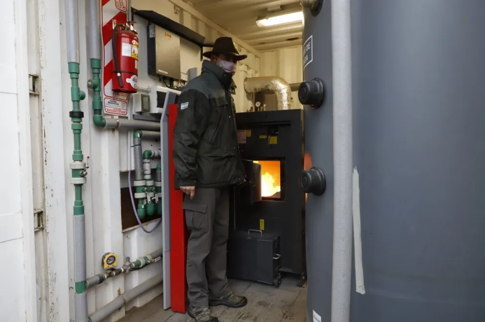 Con residuos forestales y a bajo costo: así funciona la caldera de la Central Operativa del Splif