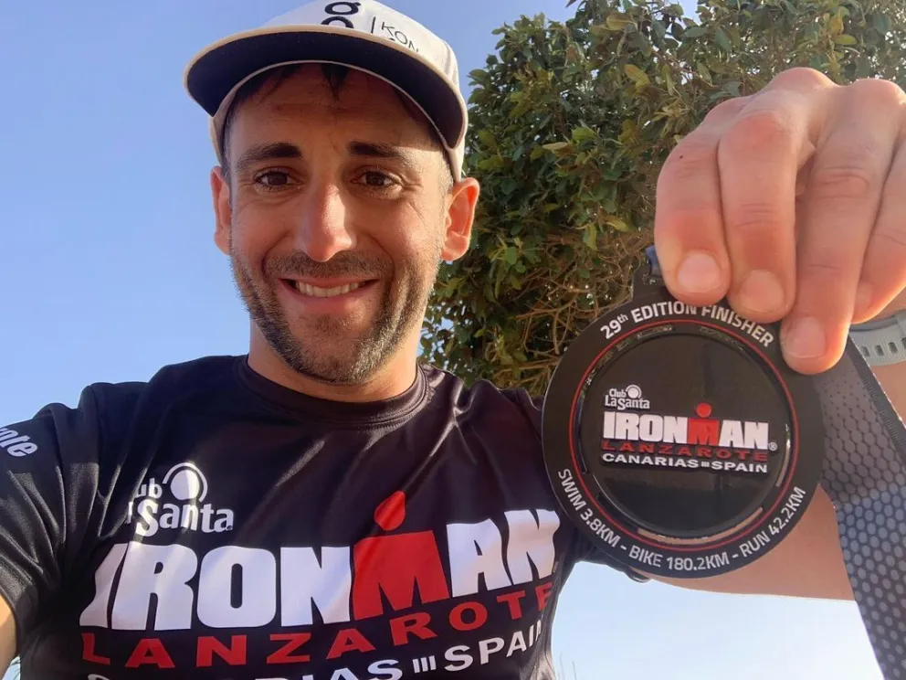 Guille García pudo con el exigente Ironman de Lanzarote