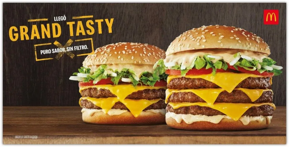 McDonald's lanzó la Grand Tasty, puro sabor sin filtro